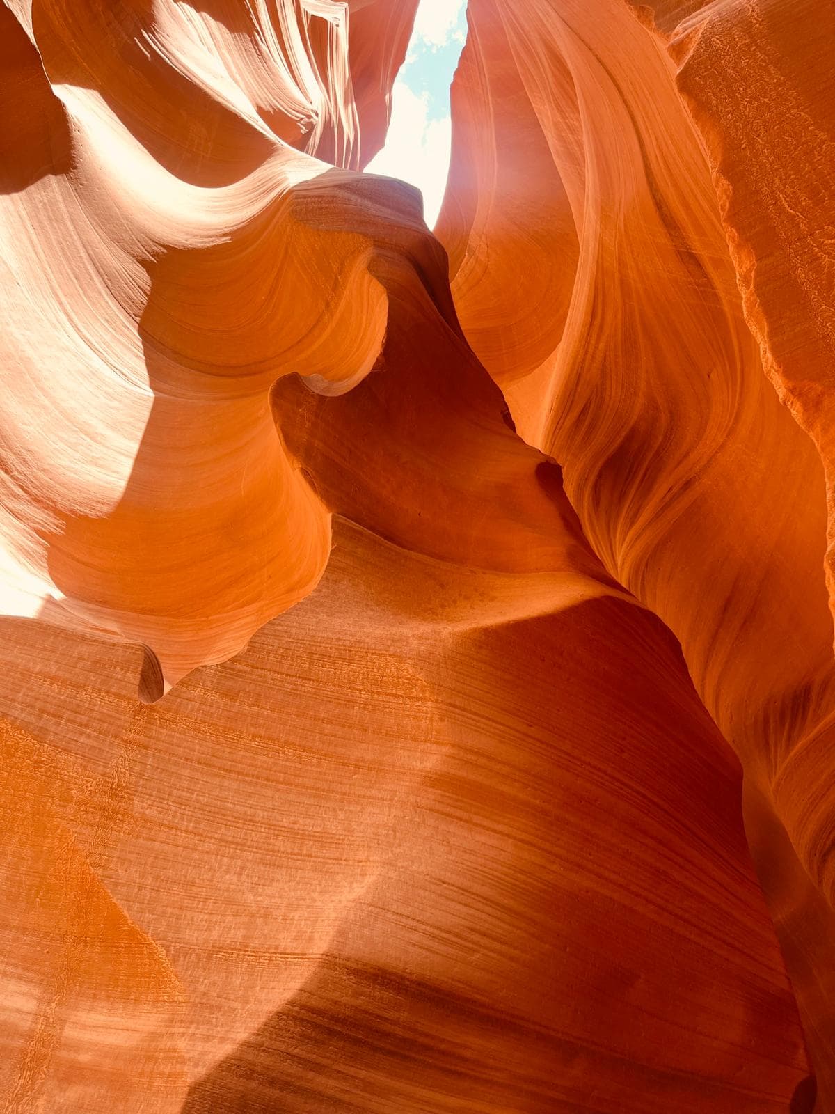 Lower Antelope Canyon spiraling passages