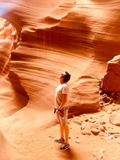 Diego Fresno inside Antelope Canyon