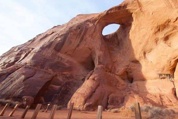 Jeep tour inside Monument Valley with sandstone formations