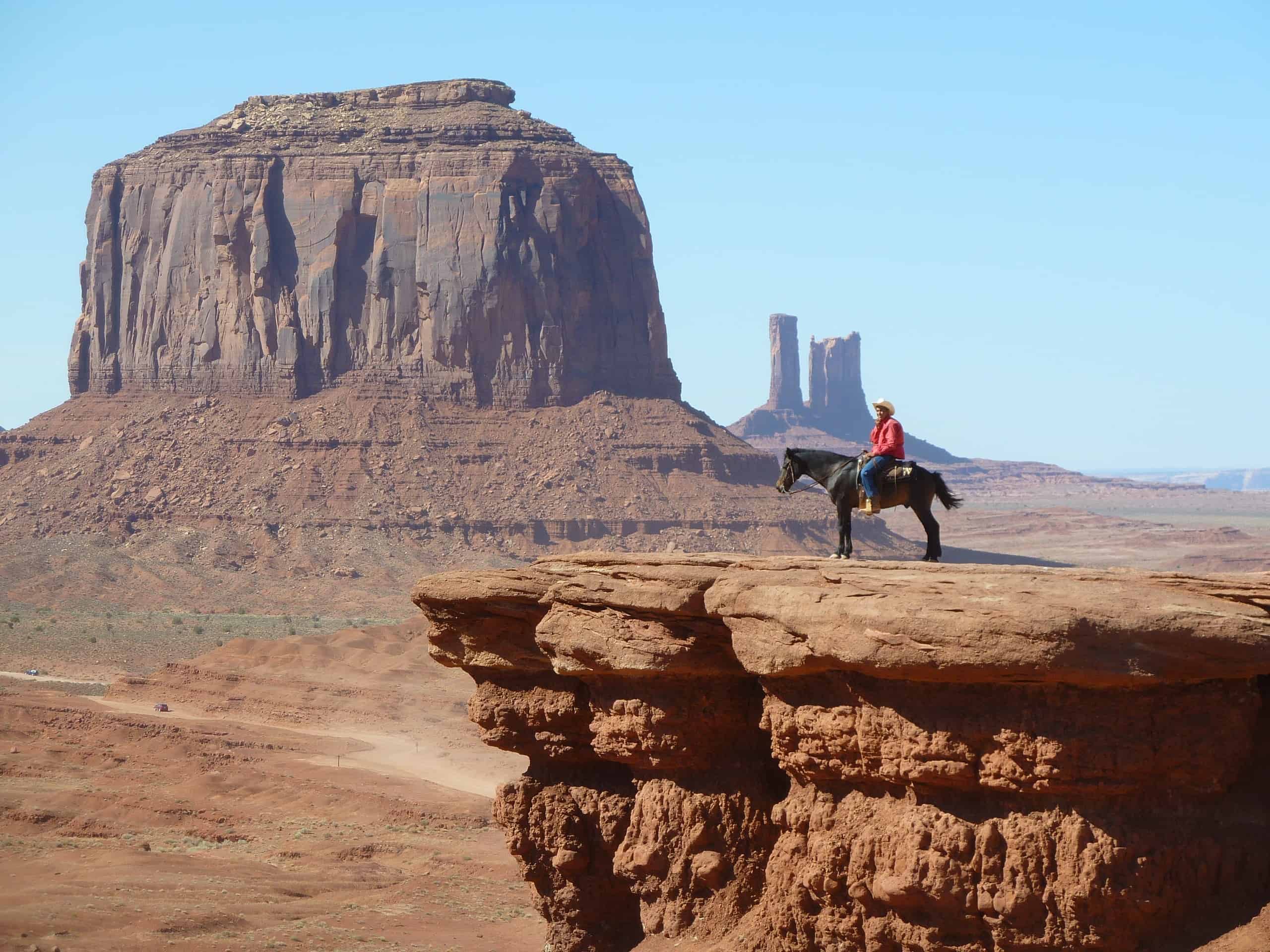 View from inside Monument Valley Navajo Tribal Park